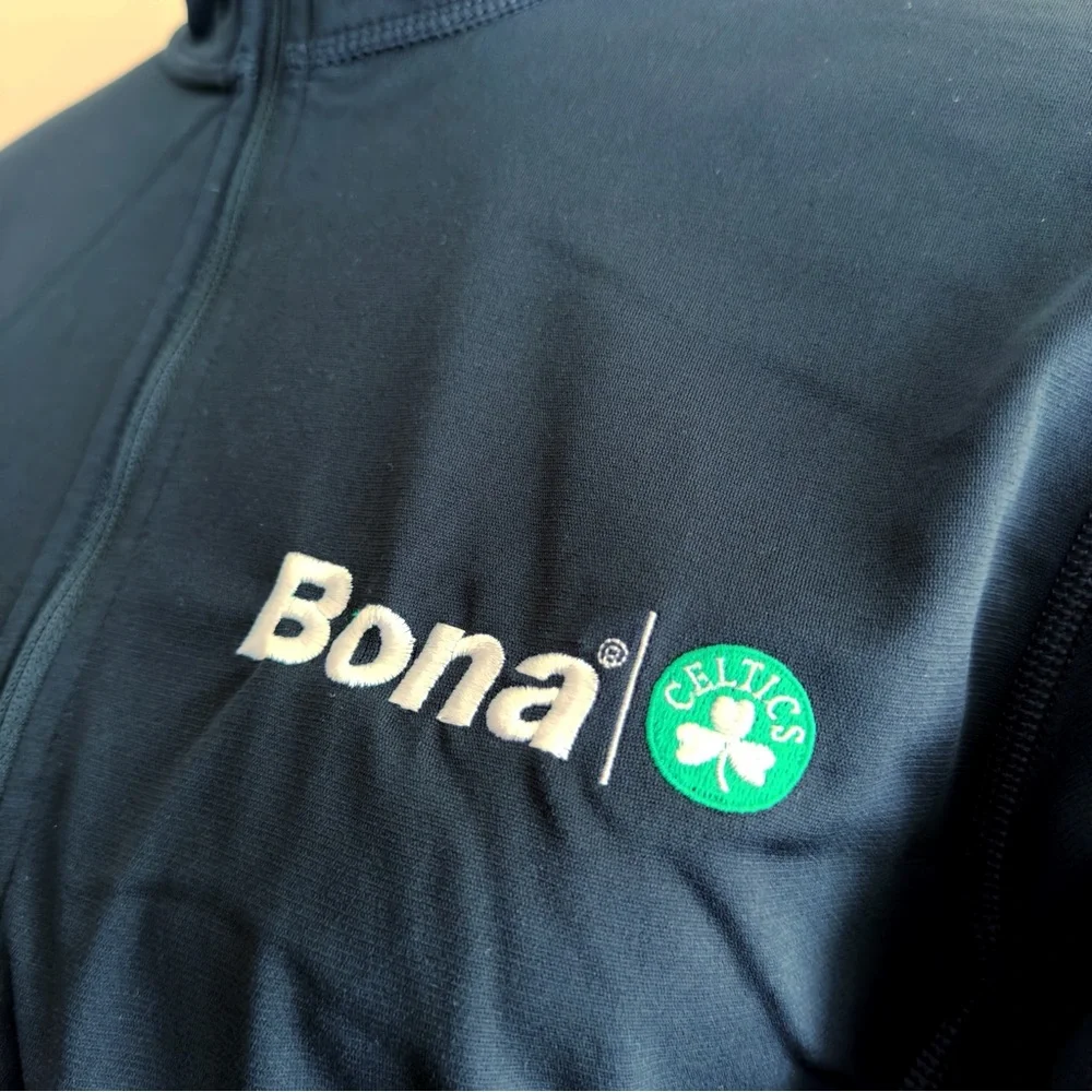 The North Face Boston Celtics Quarter Zip Jacket Top Mens Size Medium Branded